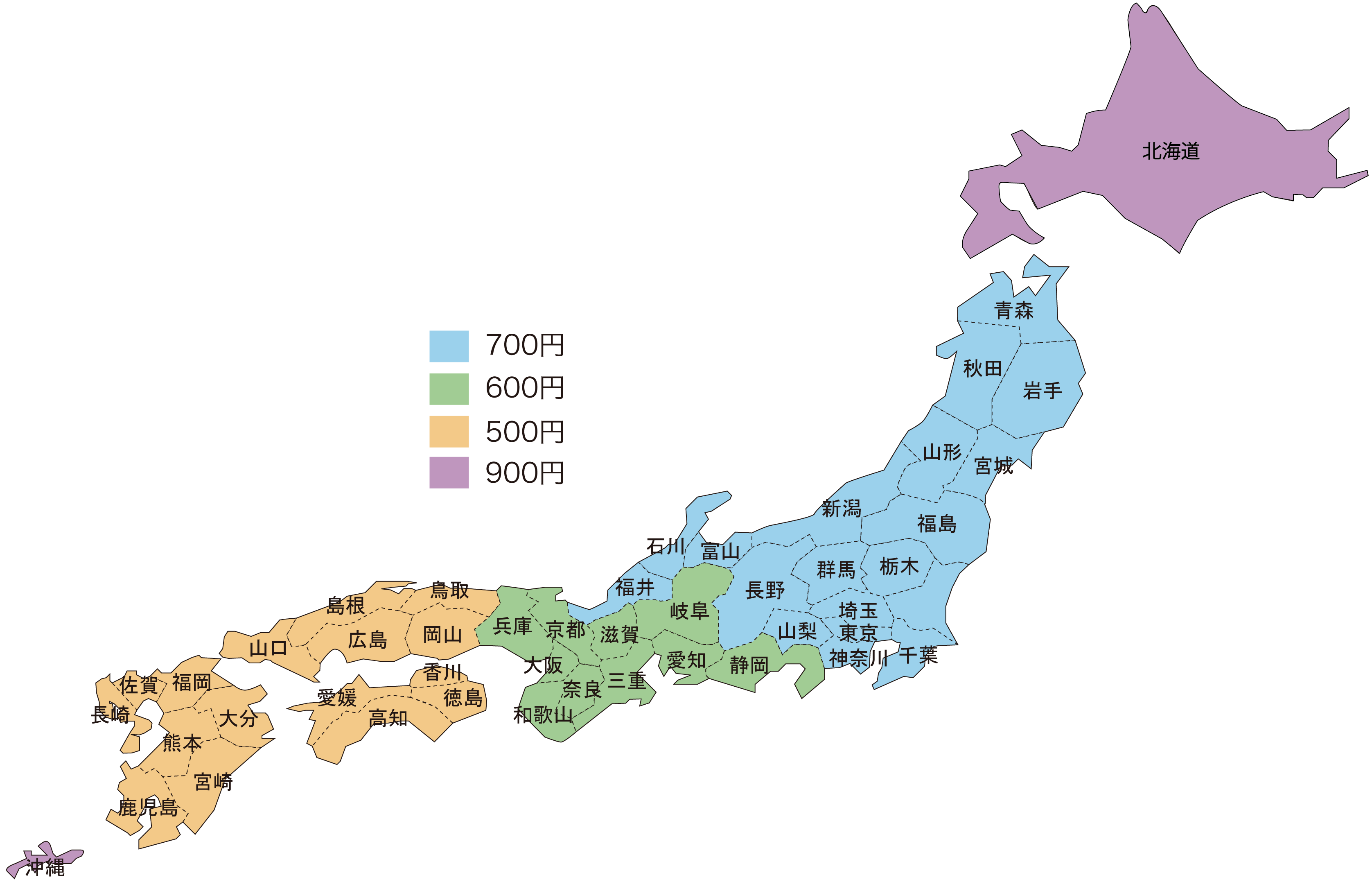 日本地図送料